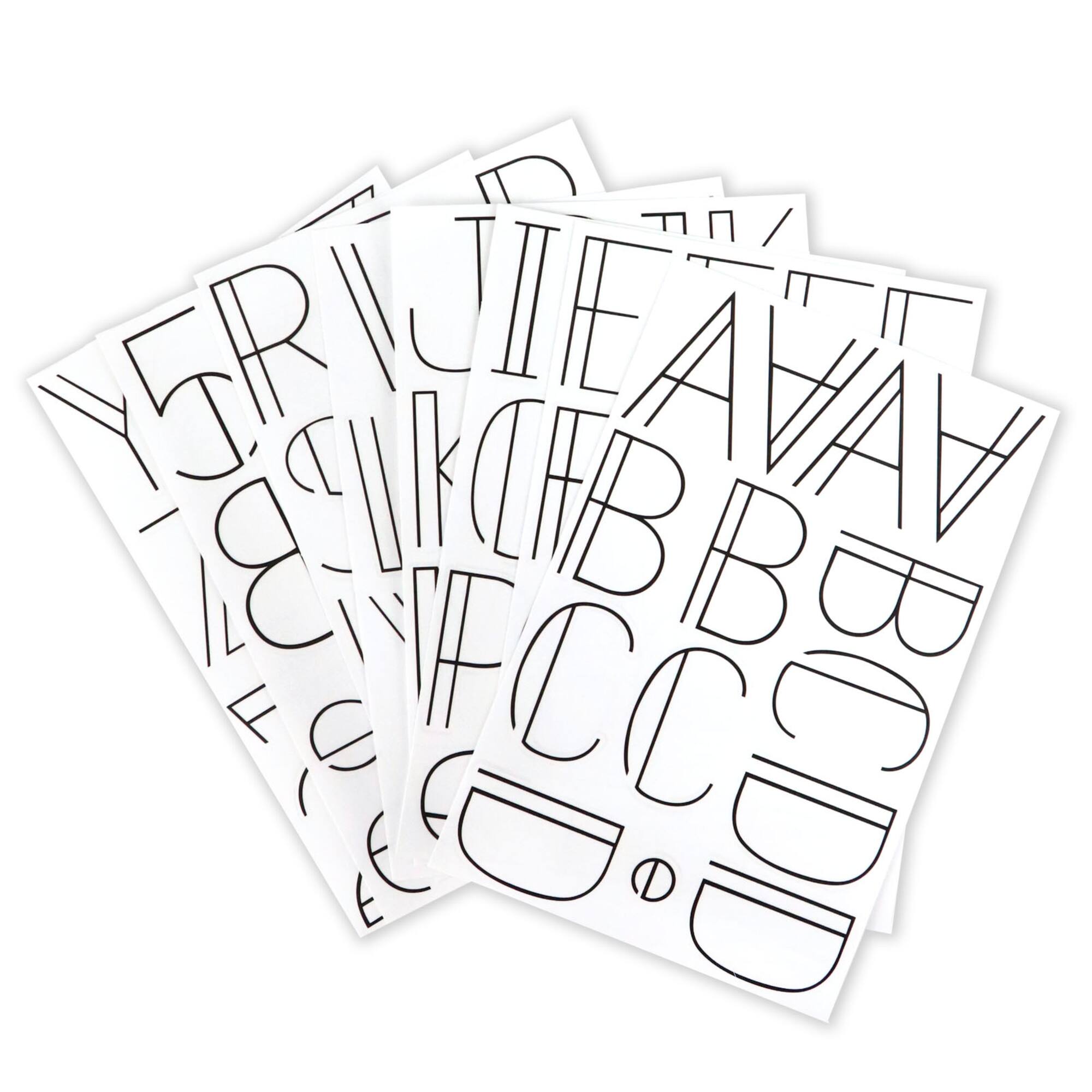 Black Lines Alphabet Stickers by Recollections™
